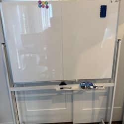 Double sided white board