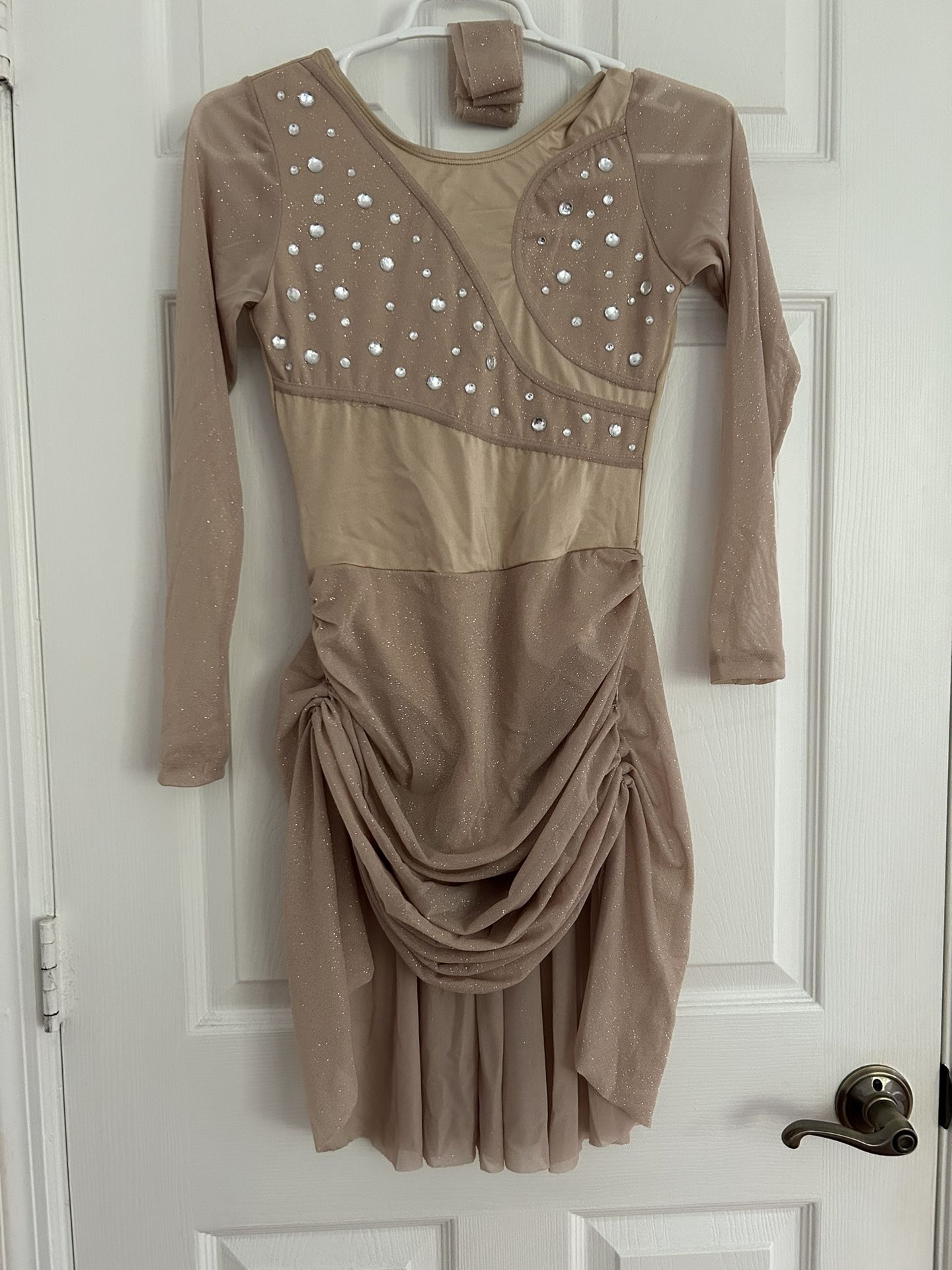 Contemporary Dance Costume Color Nude- Spinning Tales - Size XSA