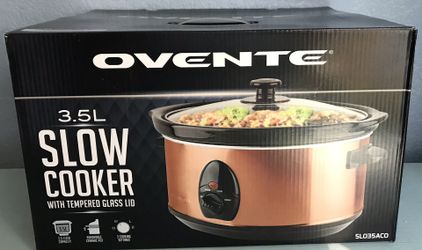 Ovente 3.5L Slow Cooker With Tempered Glass Lid