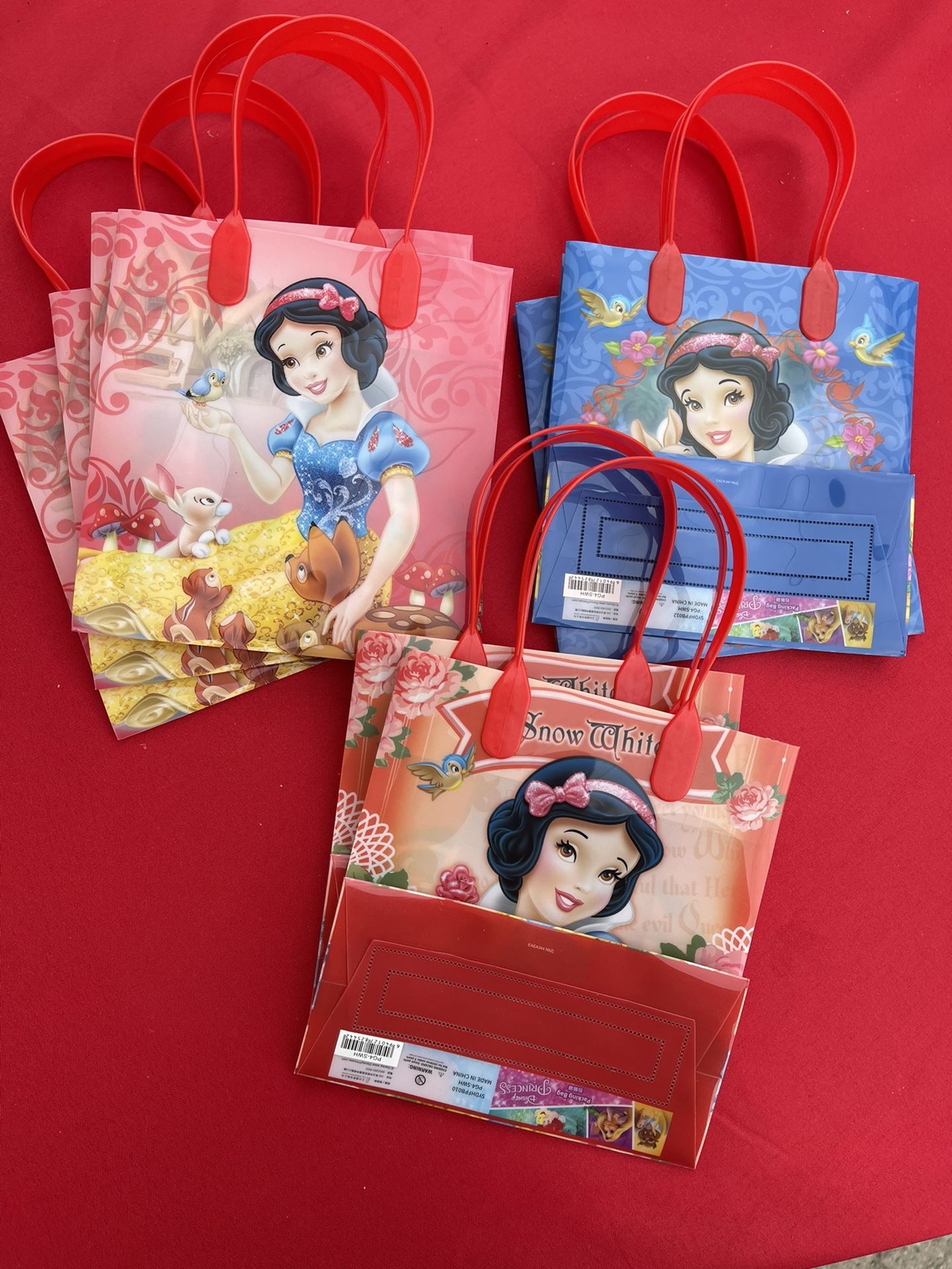 8 Snow White Party Favor Bags