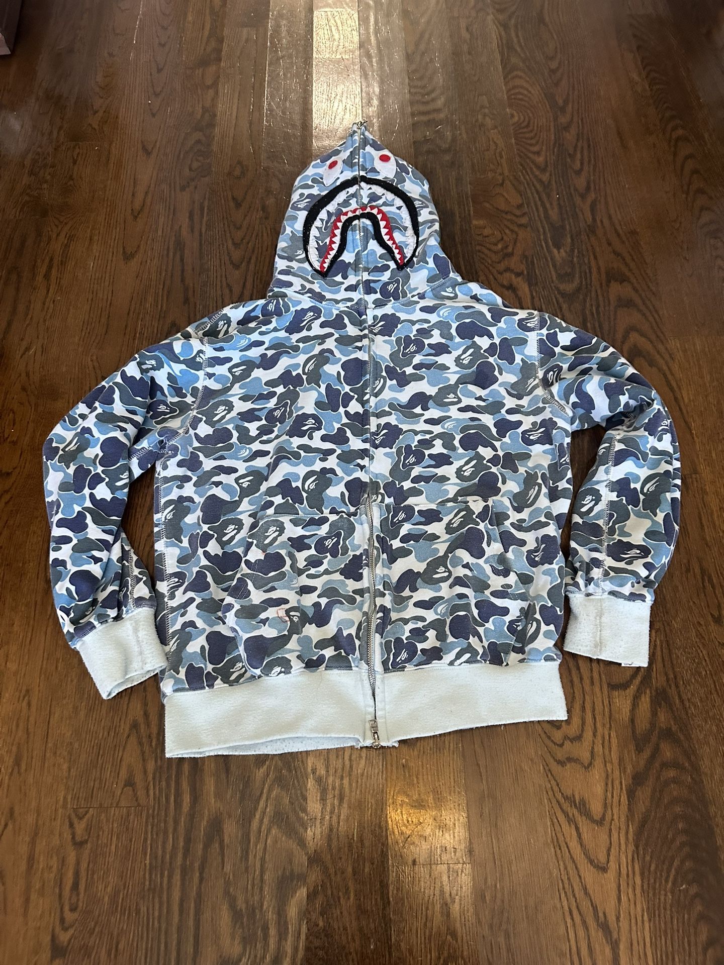 BAPE Hoodie (Camo Blue)