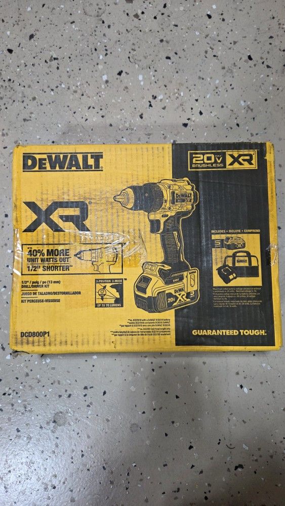 Dewalt DCD800P1 Compact Cordless Drill Driver