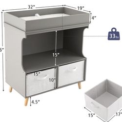 Grey Changing Table 