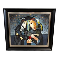 Oil Painting by Oleg Zhivetin “Friendship” Framed