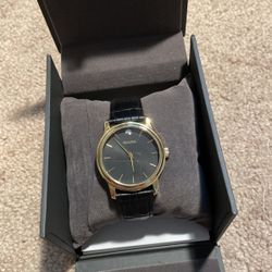 Bulova genuine deals leather