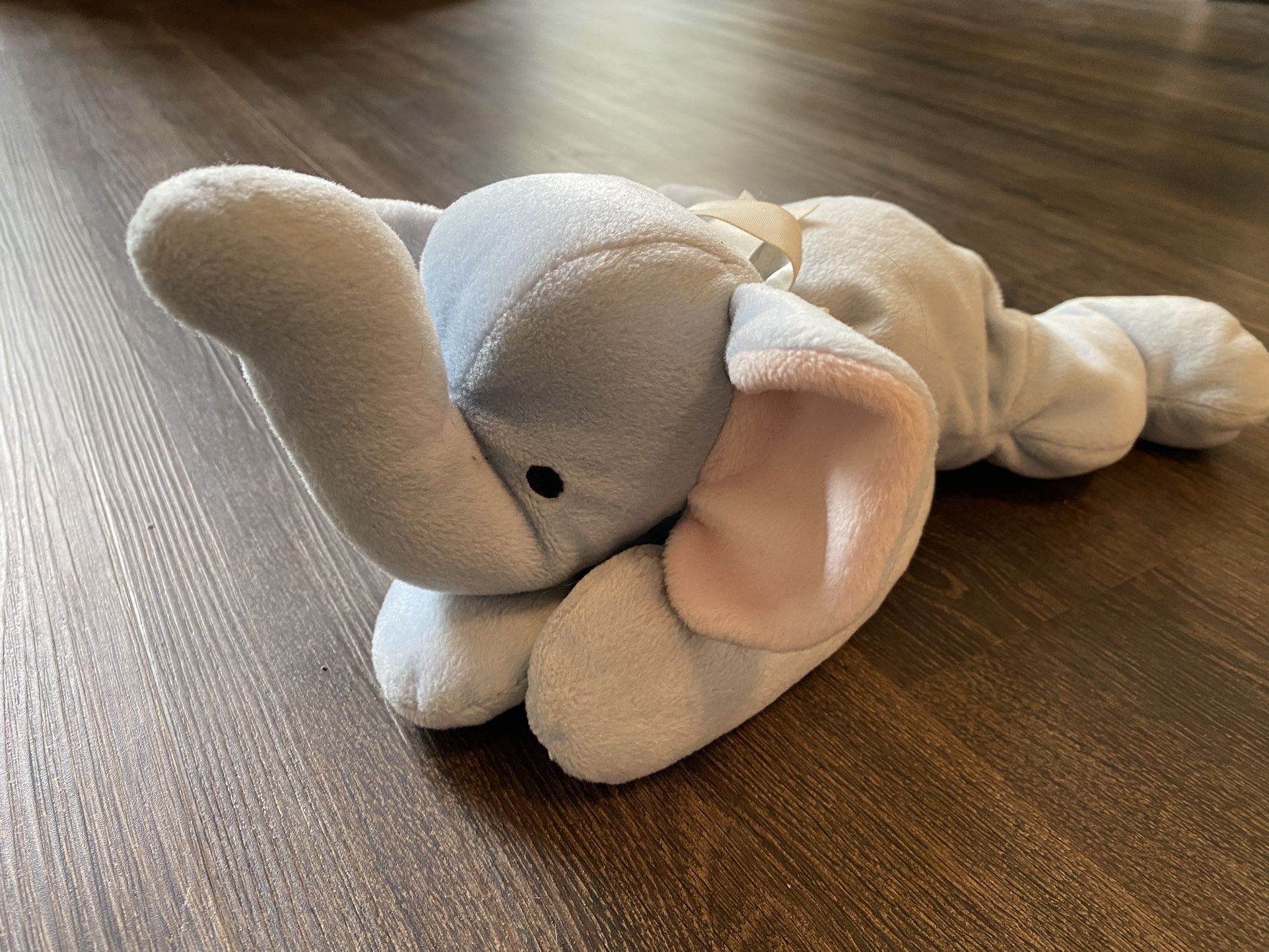 VTG 1996 Ty Squirt the Elephant 15” Plush Pillow Pal Stuffed Animal