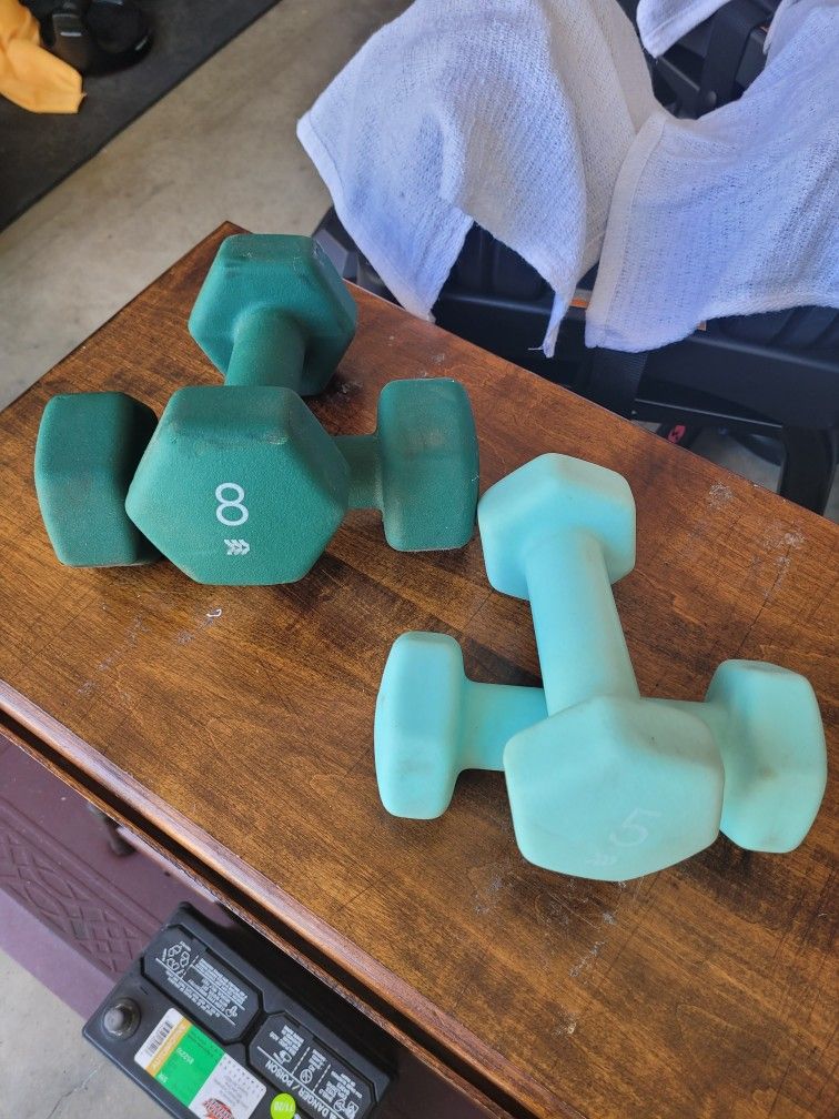 Dumbbells (2x5Lbs, 2x8Lbs) for $10 Firm (WALNUT 91789)