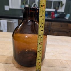 Amber Glass Vase/Bottle