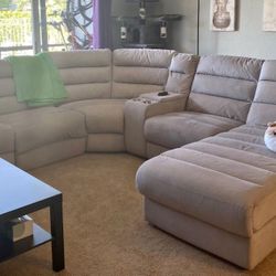 Electric Recliner Sectional Couch 