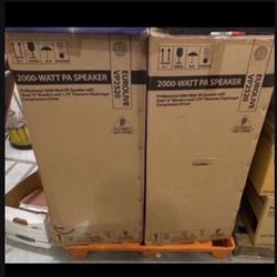 Passive - Brand New - Sealed Box - Behringer EUROLIVE VP2(contact info removed)W Dual 15" PA Speaker - Qty. 2 Available - OBO - Sold Individually