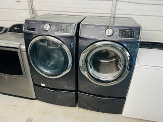 Washer and dryer set ( Samsung front load with pedestal )