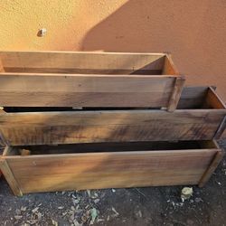 Planteros De Madera $60 Las 3