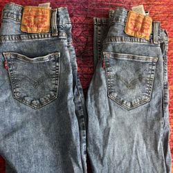 New Levi 511 Jeans 2 Pair 28x32