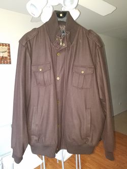 Sean John Tan Wool Jacket Sz (XXL)