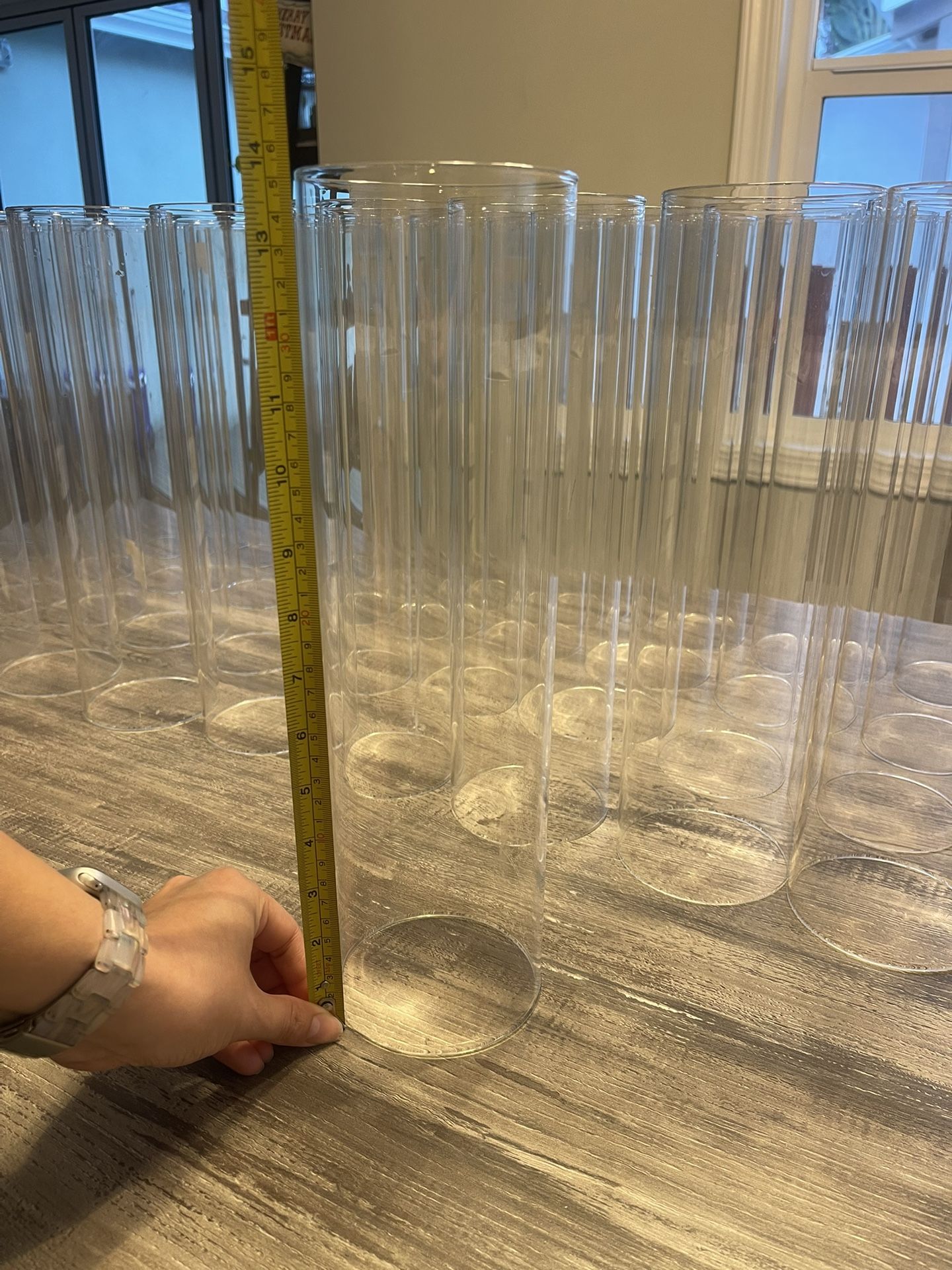 32 - 14” Tall Hurricane Vases