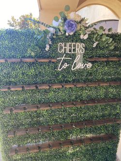 Handmade Champagne Wall 