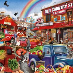 "Bazaar Market" 1000 Pieces Puzzle for Adults and Up