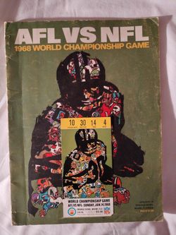 1968 Championship Game AFL VS NFL