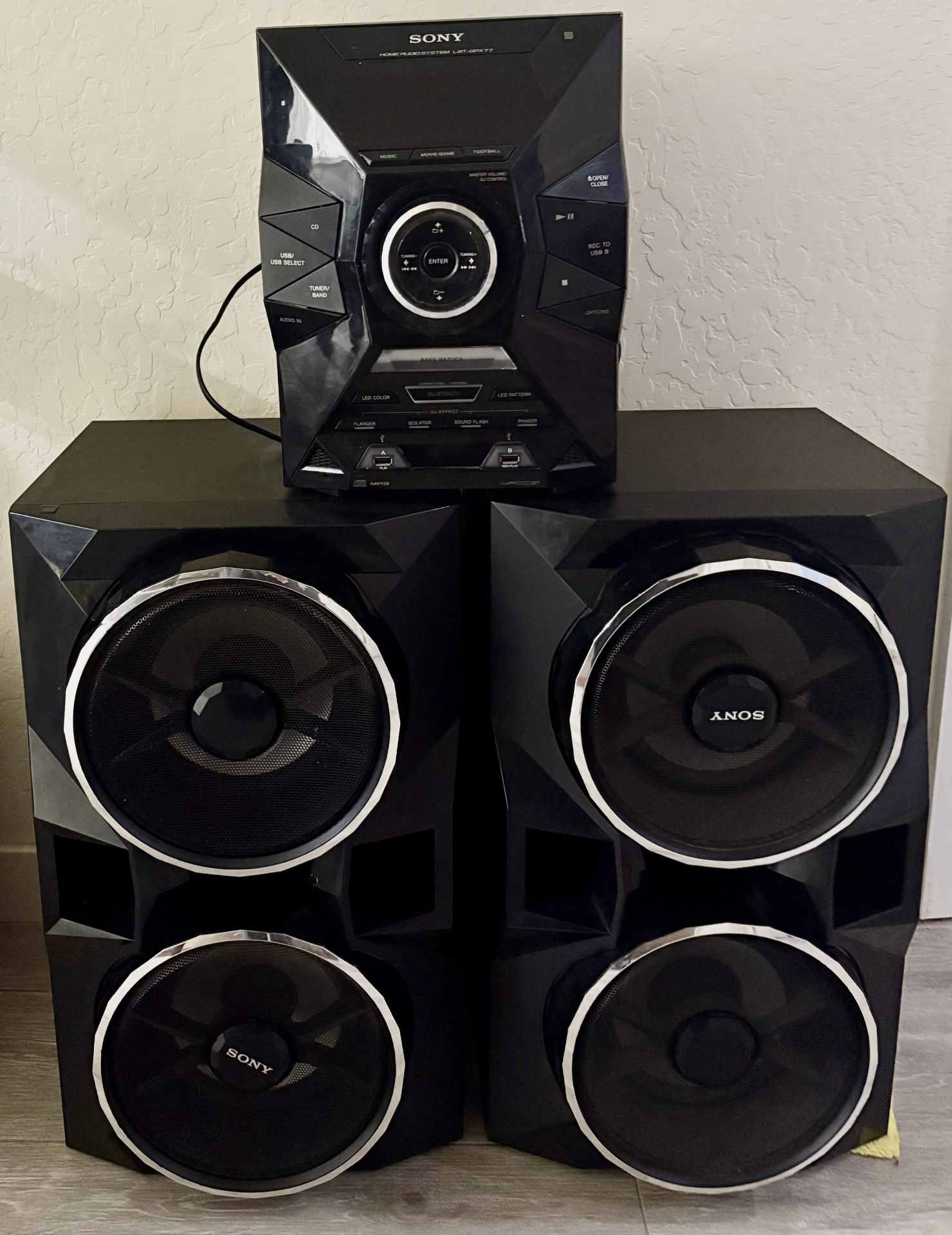 Sony LBT-GPX77 1800W Bluetooth System (Black)