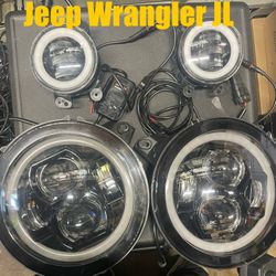 LED Headlights And Fog Lights Led Fit Jeep Wrangler JL Or Gladiator 