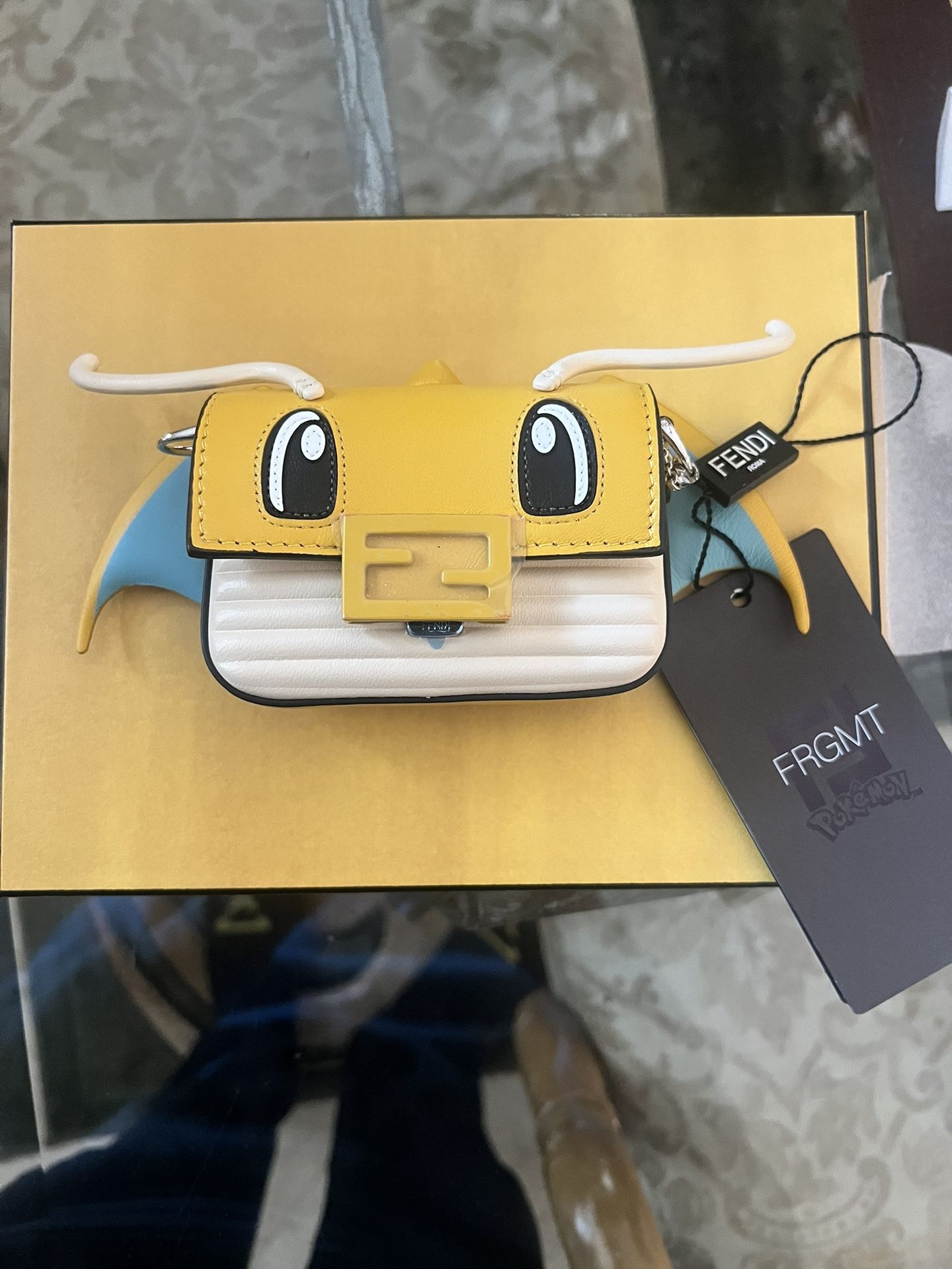 Pokemon Fendi Dragonite Nano Baguette Bag
