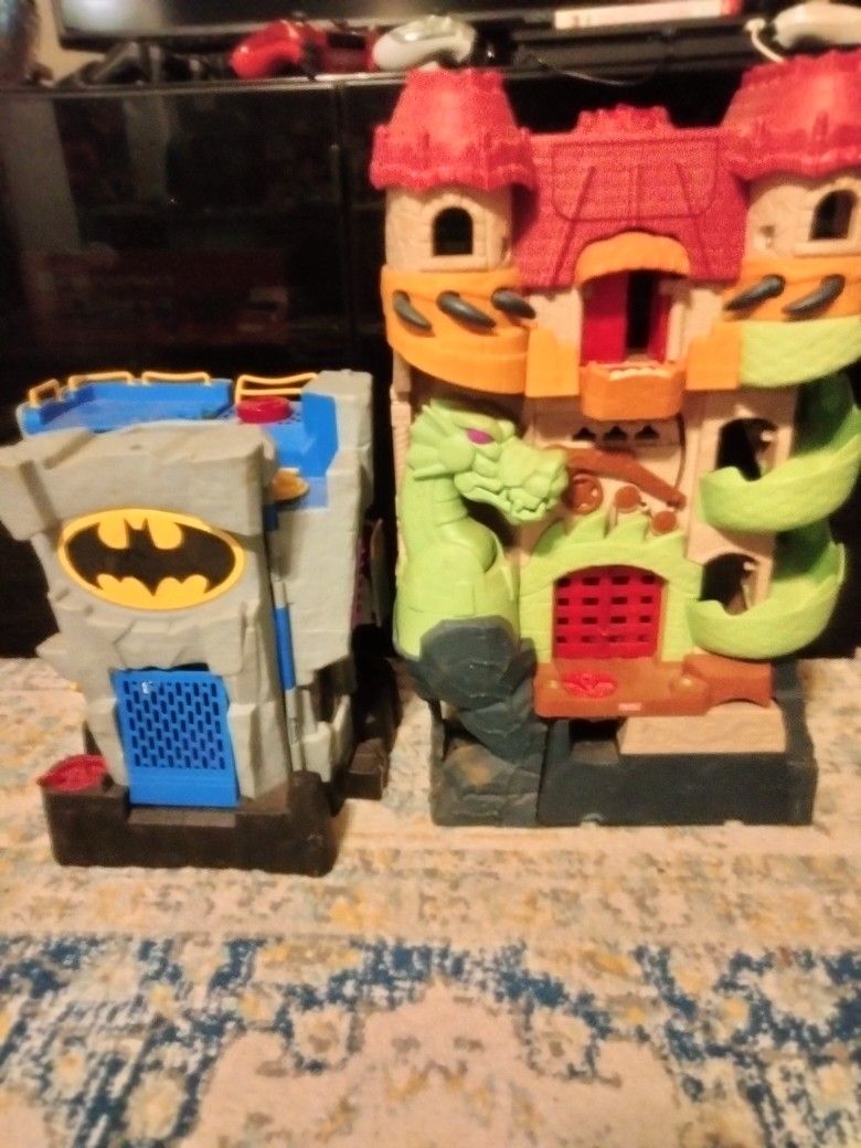 Imaginext Dragon Fortress And Batcave