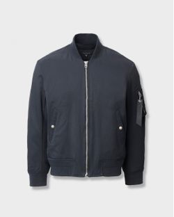Rag & Bone Men's Manston Bomber Jacket Navy, Size Medium Brand New