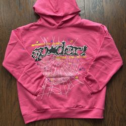 Sp5der Punk V2 Hoodie Pink 