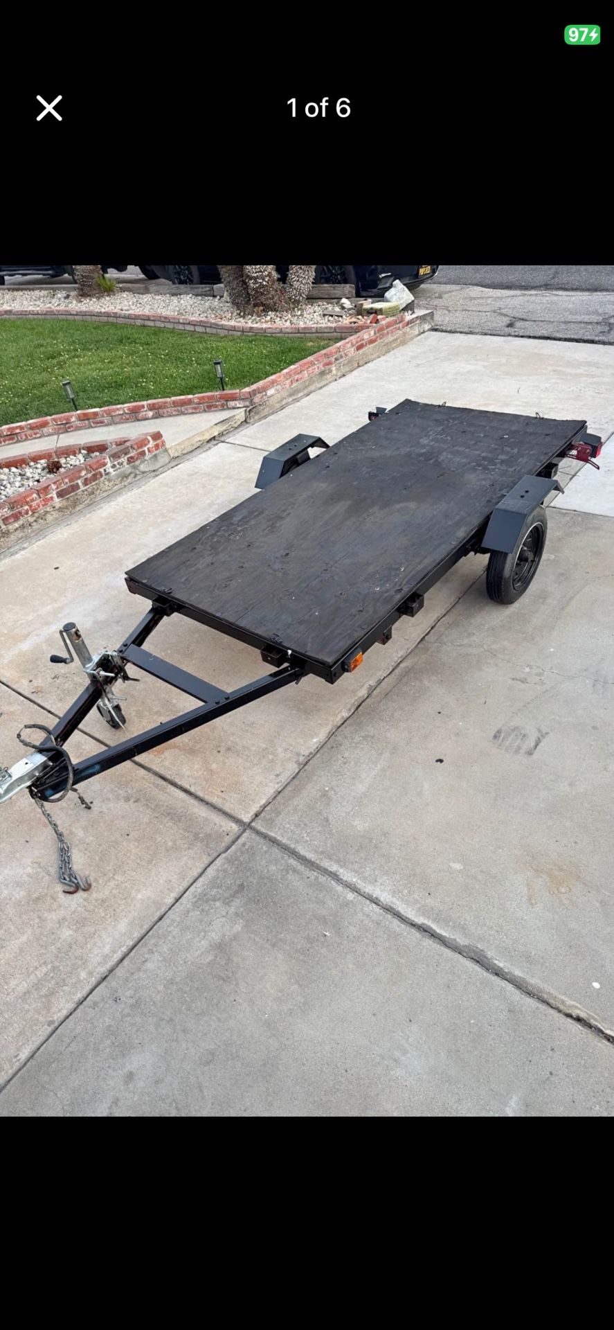 2016 4x8 utility trailer ready to go • Solid wood good tires • Easy to tow Perfect for hauling small equipment, bikes,