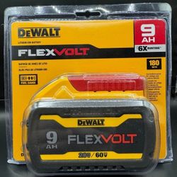Dewalt New 9ah Battery Flex Volt 