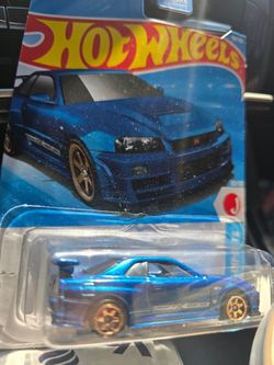 Hot wheels Blue GTR