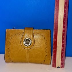 SENDEFN Small Womens Wallet Leather Bifold Card Holder RFID Blocking with Zip