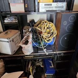 Large Wood Desk With Drawers Black 