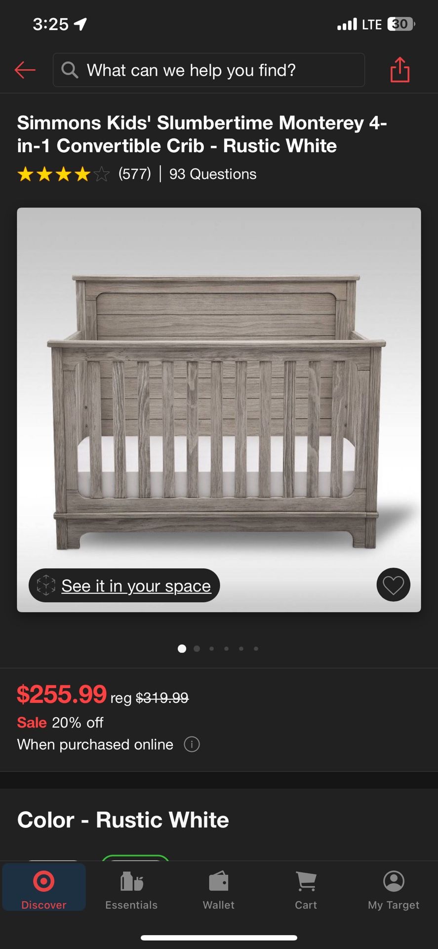 Convertible Baby Crib 