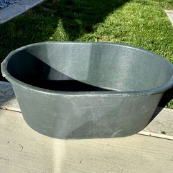 50 Gal Gallon Stock Tank Feed Water Trough Oval