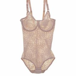 Bali Lace 'N Smooth Rosewood Body Briefer Shaper Size 38D NWT