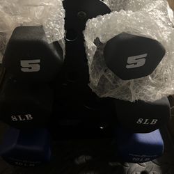 Neoprene Dumbbell Set With Rack