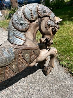 Antique Hand Carved Carousel Style Horse