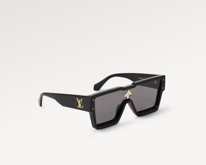 BRAND NEW Louis Vuitton Cyclone Sunglasses Diamond Gold/Black