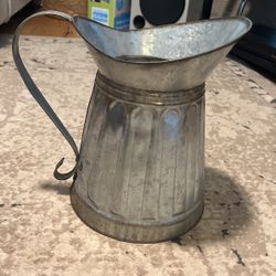 Large Aluminum Pitcher Deco 