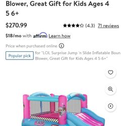 LOL Surprise Jump N Slide Inflatable Bounce House