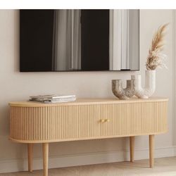 WERMO 55" TV Stand with Storage and Shelves