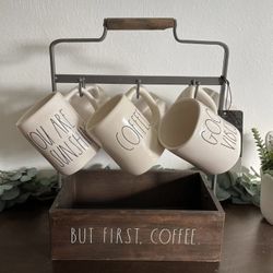 Rae Dunn But First Coffee Mug Rack Holder Only !