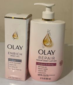 olay oil and lotion