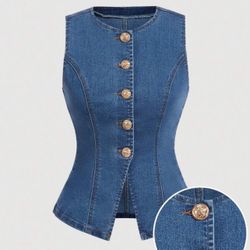 Lightweight denim top