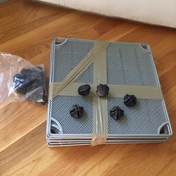 Light storage cube shelves