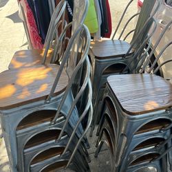 Metal chairs