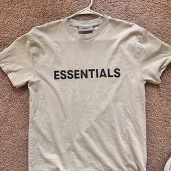 Fear of God Essentials T-Shirt (Beige/Tan) – Size XS