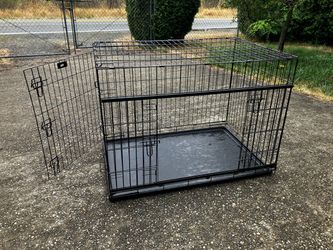 Large Double-Door Metal Dog Crate