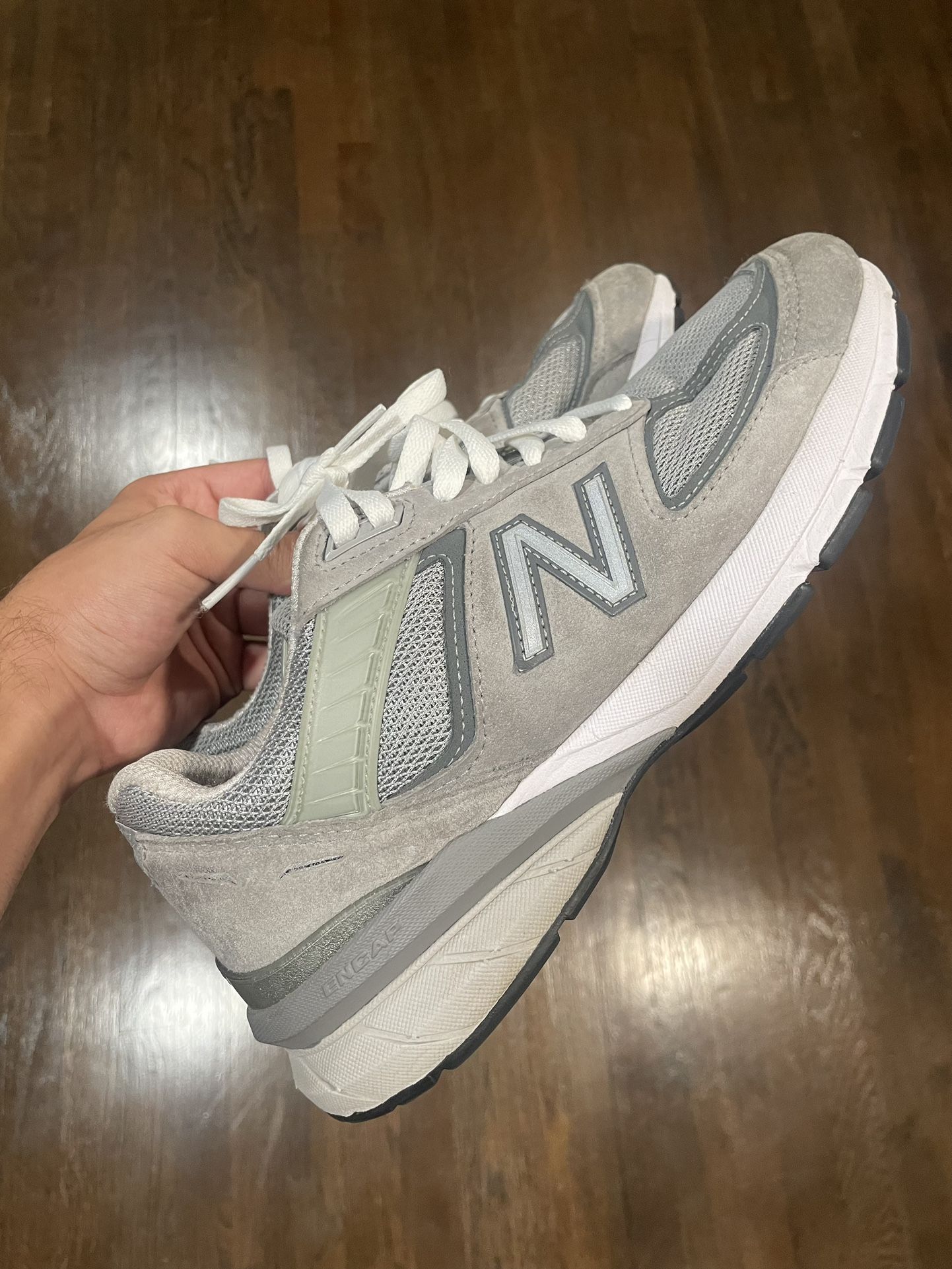 New Balance grey 990v5 trainers
